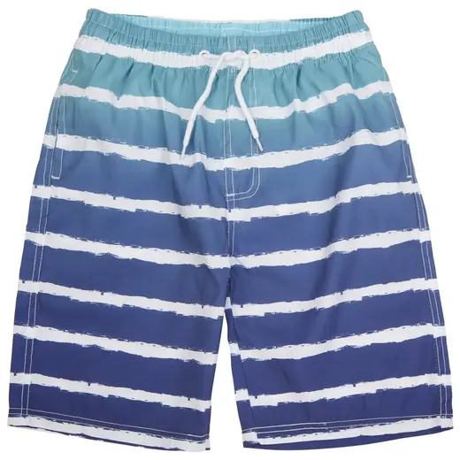 Blue & White Stripe swim shorts