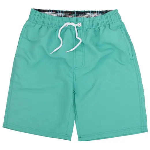 Green swim shorts