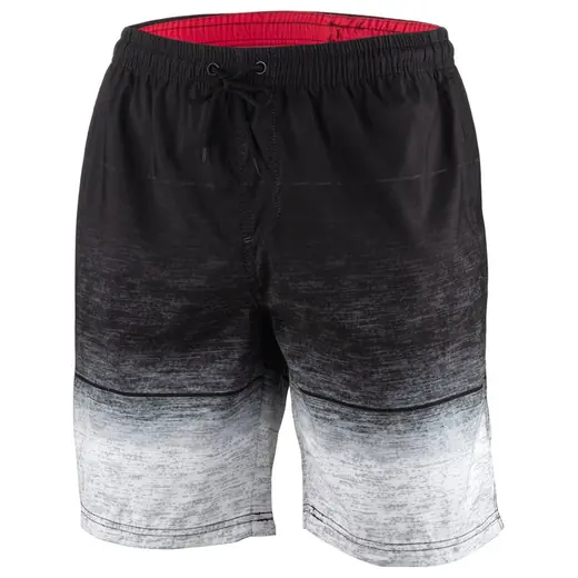 Black Grey White swim shorts
