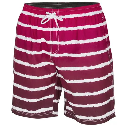 Red & White Stripe swim shorts